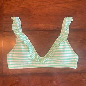 J. Crew green stripped bikini top. Beautiful color and amazing quality!
